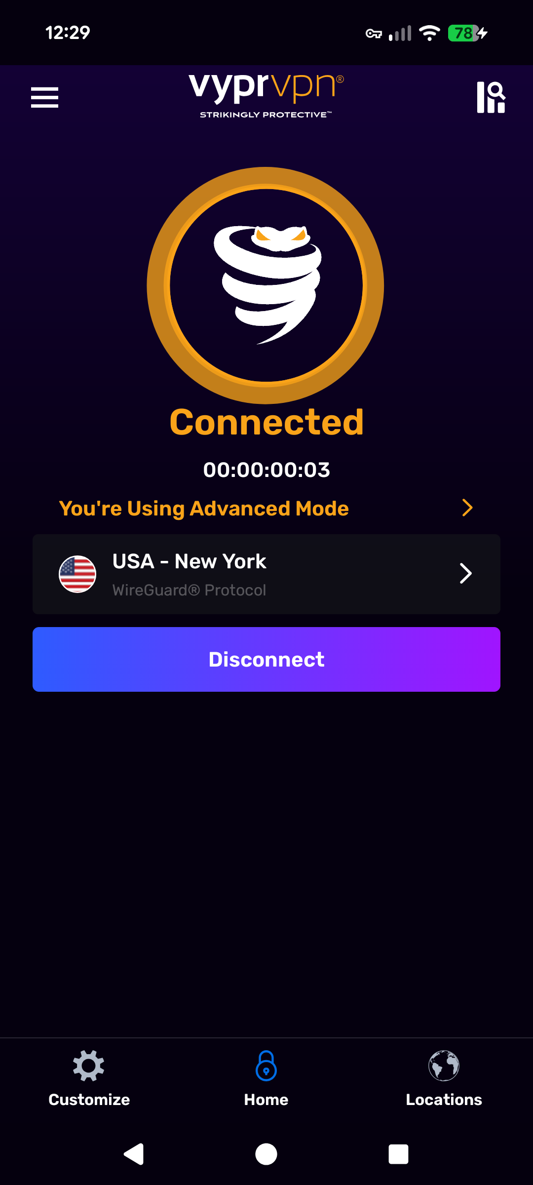 Android - Home Screen - Connected.png